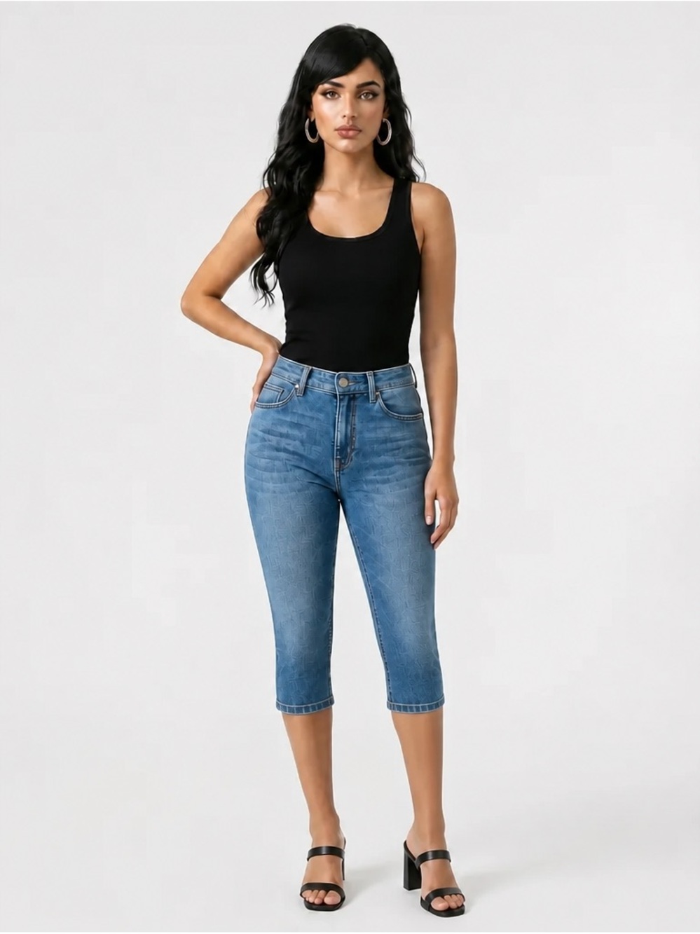 Talbots Jegging Crop Women 14P Blue good  High Rise Stretch Denim Pants